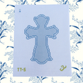 Blue Customizable Cross