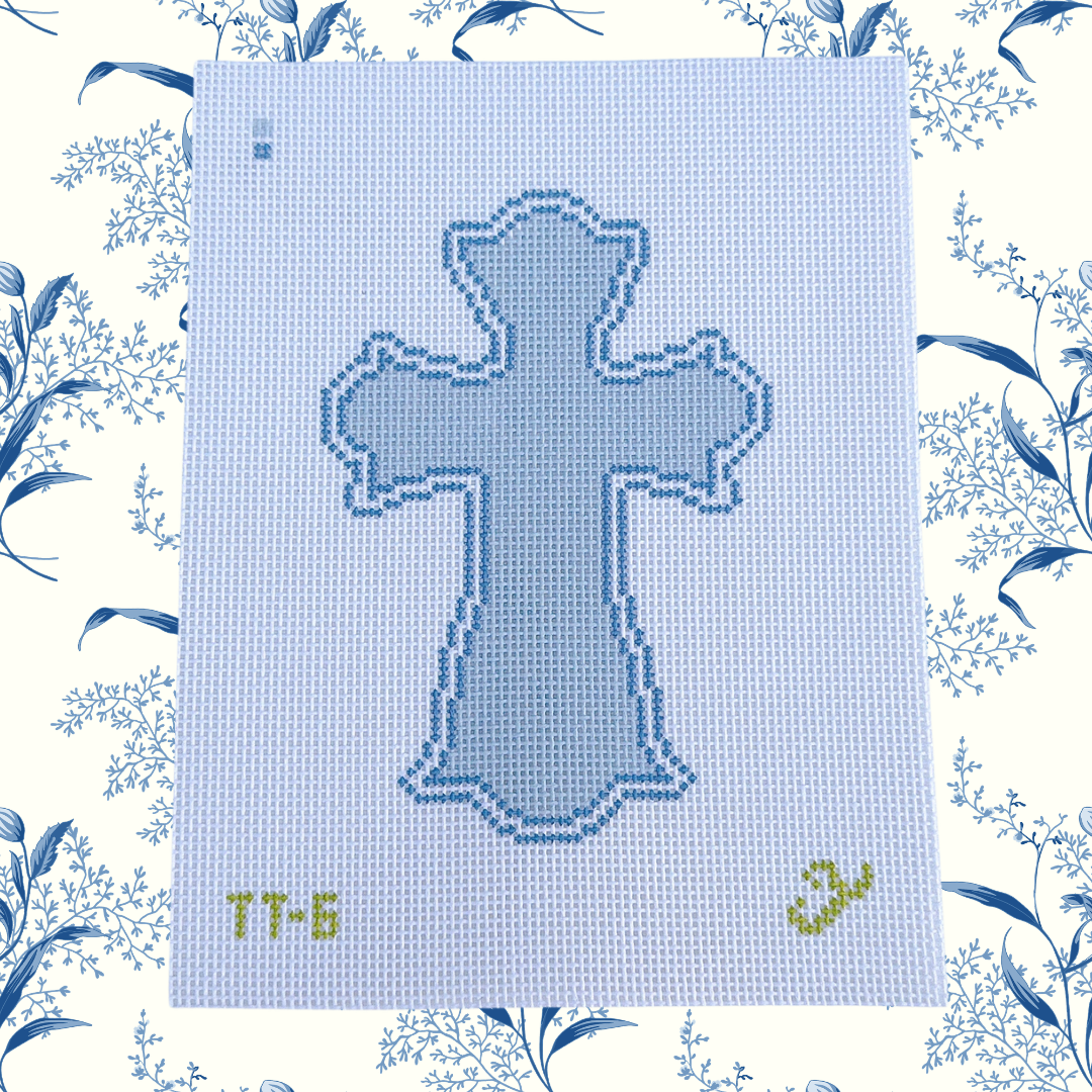 Blue Customizable Cross