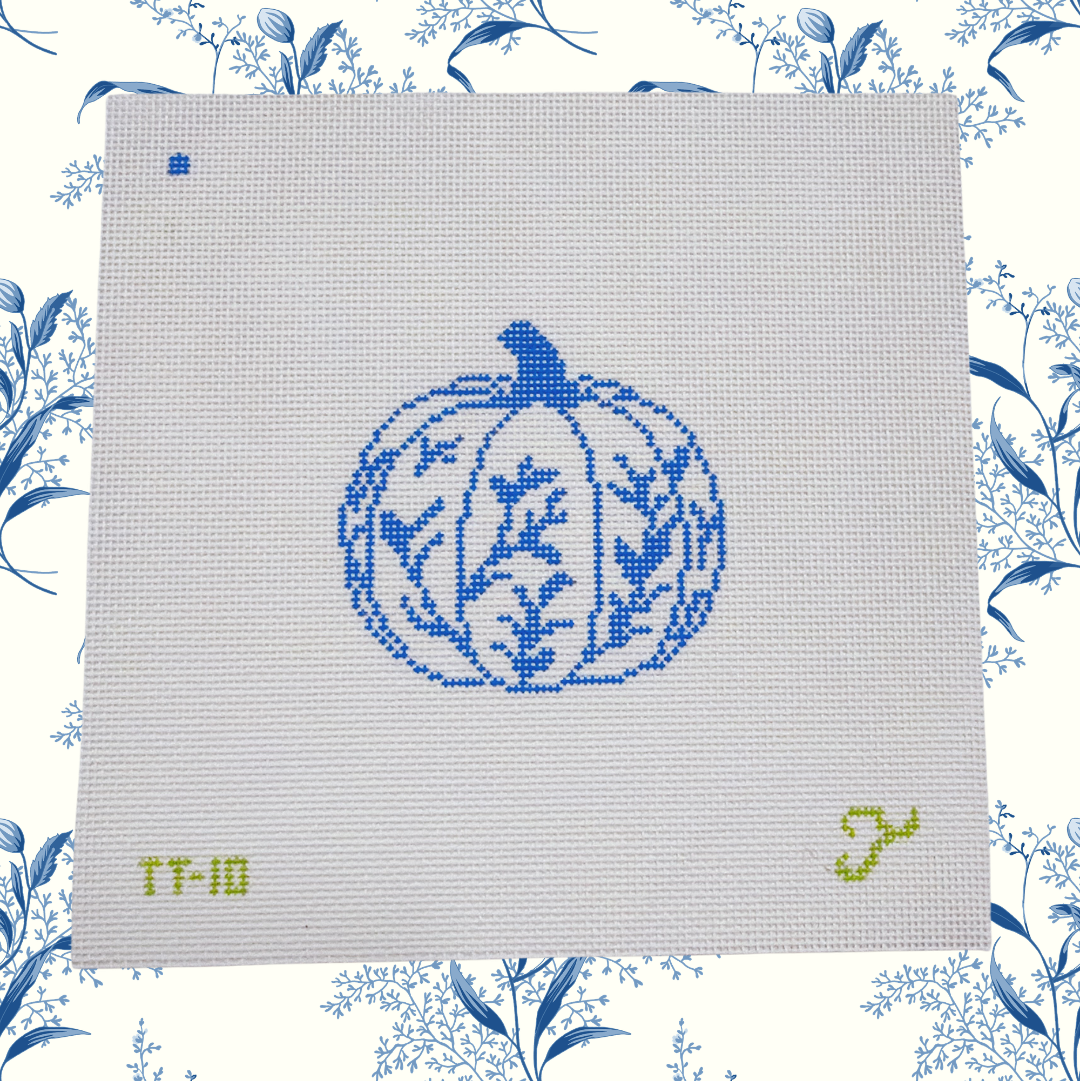 Blue and White Pumpkin